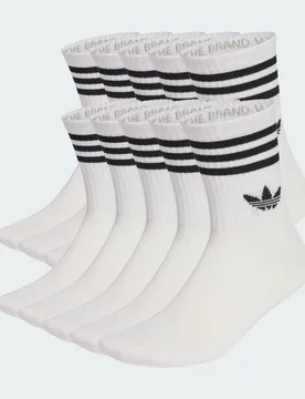 CALZINI A 3 STRISCE 10 PAIA 34-36 White - Adidas - FashionsVida