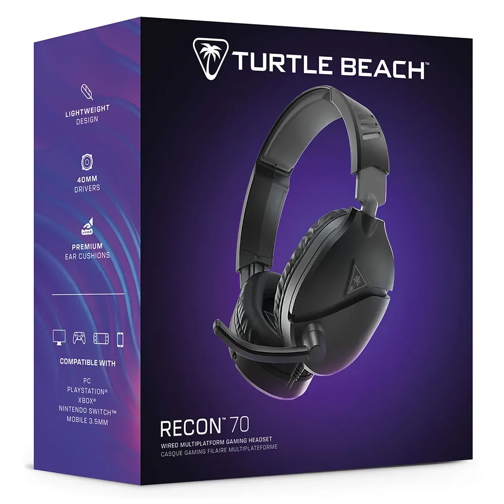 Casque Gaming Recon 70 Black One Size unisex - Turtle Beach - FashionsVida