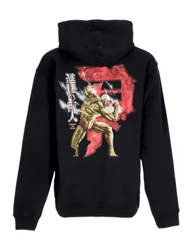 Felpa Cappuccio Uomo Armored Dirty P Hoodie X Attack On Titan Black - PRIMITIVE - FashionsVida