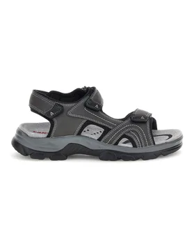 Sandali grigi con sottopiede in vera pelle CA1011 41 - CANGURO - FashionsVida