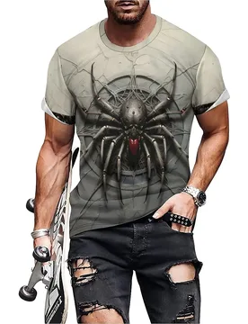 Vintage Cute Fashion Men's 3D Printed Short-Sleeve T-Shirt - Party Wear Casual Top - Aliexpress - FashionsVida