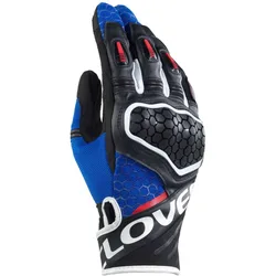Guanti Moto Estivi PREDATOR 2 Blu Bianco Nero taglia L
