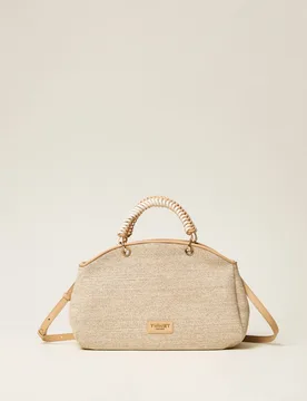 Twinset Sac bowling effet raphia - TWINSET - FashionsVida