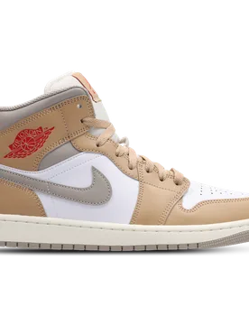 Aj1 Mid Uomo - Sneakers Marrone - Taglia 41 - Cuoio, Sintetico 41 - Jordan - FashionsVida
