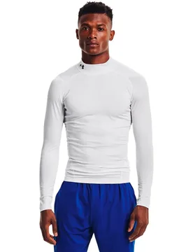 T-shirt à Manches Longues Heatgear Armour Comp Mock White / Black XS - Under armour - FashionsVida