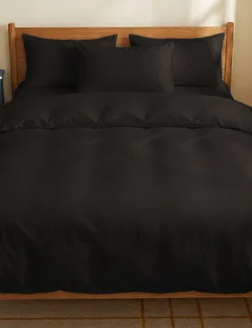 Juego de ropa de cama de 2/3 piezas, juego de funda nórdica de unicolor y amigable con la piel, juego de funda nórdica de estilo minimalista, juego - Shein - FashionsVida
