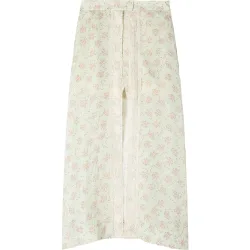 Falda pantalón acampanada de talle alto