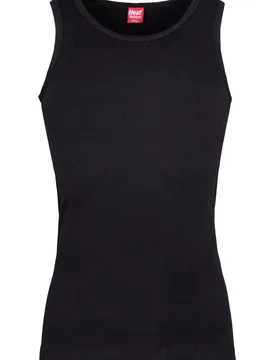 Mens 1 Pack Heat Holders 0.45 TOG Sleeveless Vest Black XXXL - Black - Size: 3X-Large - SockShop - FashionsVida
