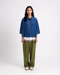 LYOCELL POLO BLOUSE female