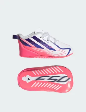 Scarpe da culla F50 Hyperfast Infant 21 Cloud White / Solar Purple / Solar Turbo - Adidas - FashionsVida