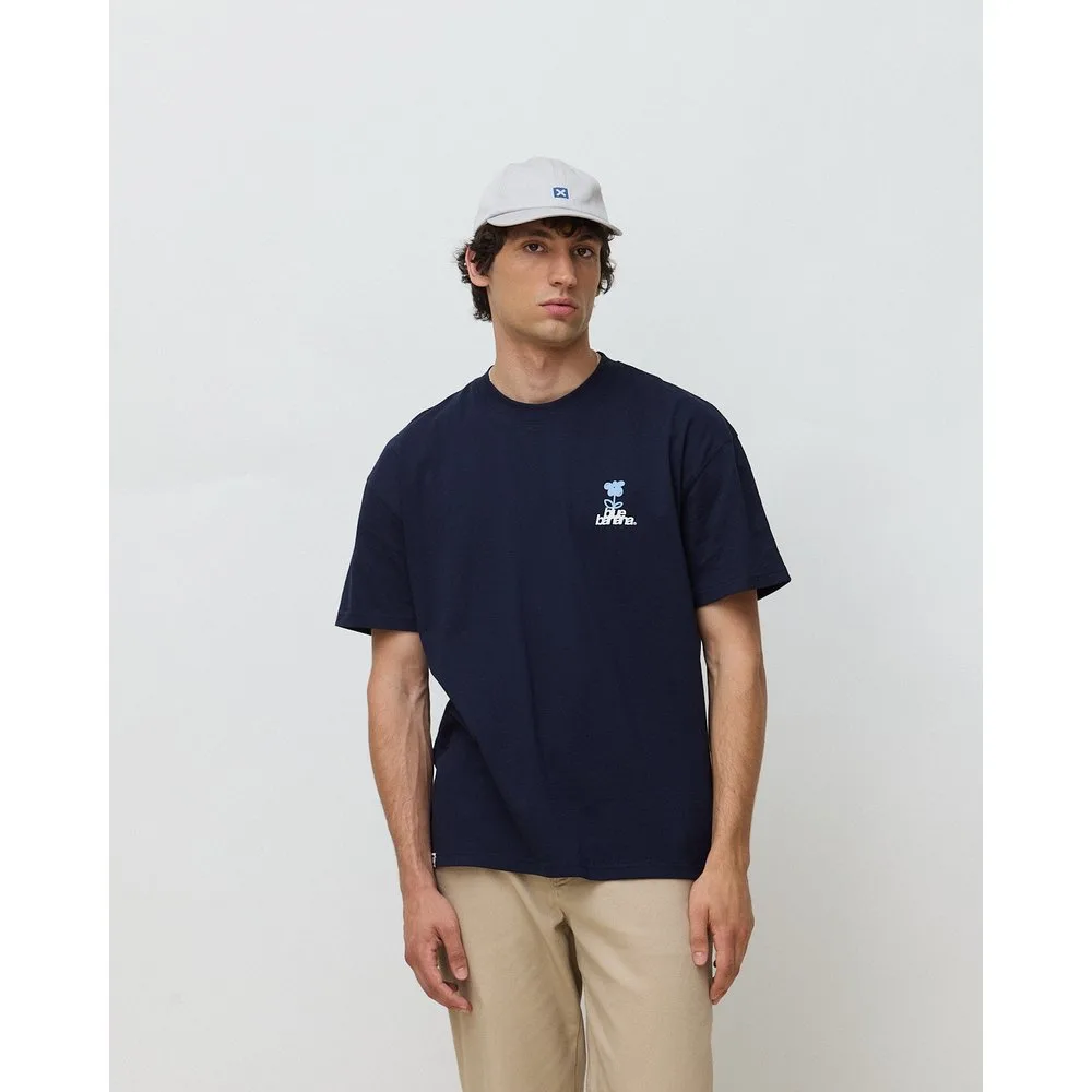 Camiseta de hombre de 100% algodón orgánico flower - Blue Banana - FashionsVida