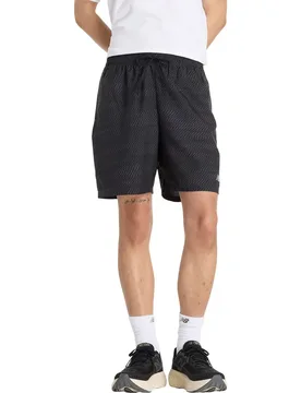 Sport Essentials Printed Shorts Black S Men - New Balance - FashionsVida