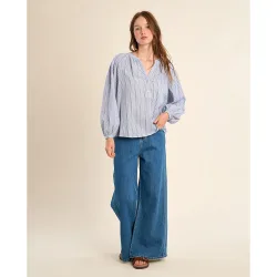 Blusa de mujer de manga larga con estampado
