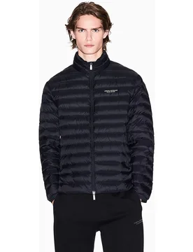 Plumífero de hombre acolchado con cremallera de doble carril - Armani Exchange - FashionsVida