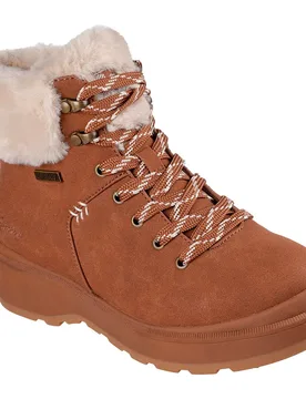 Bottines Park City Chestnut Duraleather / Faux Fur EU 36 - Skechers - FashionsVida