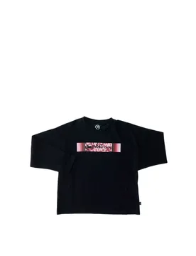 T-shirt maniche lunghe NERO M - Melby - FashionsVida