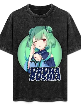 Uruha Rushia Ch. T-Shirt g man t shirts for men t shirt man cotton cotton tshirt 100% man t shirts for men casual T-Shirt - Aliexpress - FashionsVida