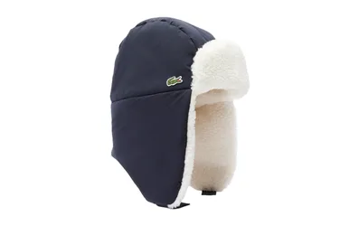 Schapka mit Fleece-Futter - Mütze-Beanie - blau / weiss - Unisex - Size: M