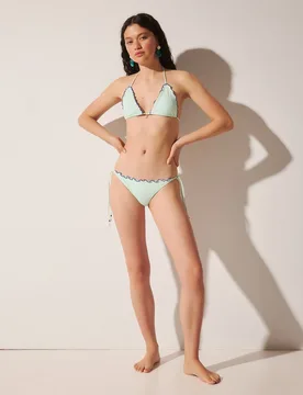 Top bikini rayas textura de mujer - Easy Wear - FashionsVida