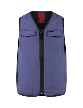 Mens Austin Tx Gilet In Purple Nylon - Size Large - Luke 1977 - FashionsVida