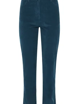 Women's Straight Leg Cord Trousers in Dark Blue Size: 20L - Dark Blue - Size: 20L - M&Co - FashionsVida