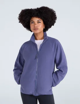 Stockholm Womens Full-Zip Fleece - Navy - Navy - Size: 8 - Animal - FashionsVida