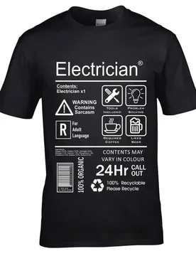 Funny Electrician Package Care Instructions Mens T-Shirts Top Electrical Engineer Summer Men O-Neck Tees Shirt 3D Print Tee - Aliexpress - FashionsVida