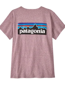 Women's P-6 Logo Responsibili-Tee - Quiet Violet - Patagonia - FashionsVida
