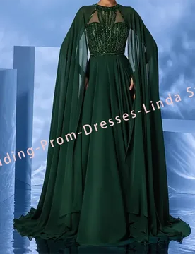 Elegant O-Neck Beading Cap Sleeve A-Line Formal Evening Dresses Birthday Party Prom Gowns Customized - Aliexpress - FashionsVida