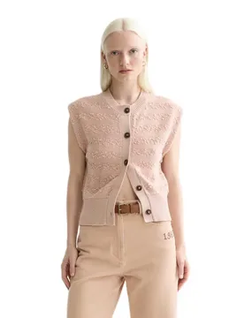 Gilet Di Maglia U9a01071t Rose Dust XS - Scotch & Soda - FashionsVida