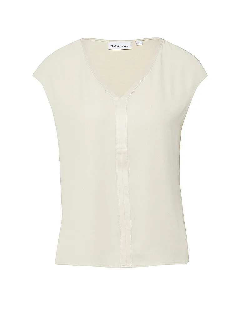 Comma T-shirt beige 44 - Comma - FashionsVida