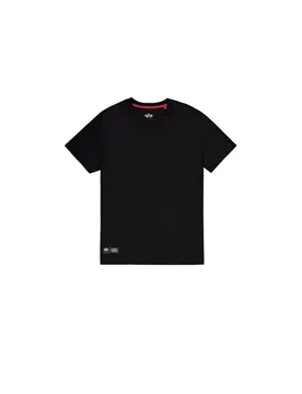 T-Shirt - Label Back Print T-Shirt - S bis XXL - für Männer - Größe S - schwarz - Männer - male - Alpha industries - FashionsVida