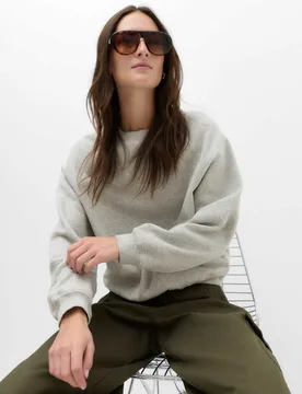 Pure Cotton Sweatshirt Grey Marl female - M&S - FashionsVida