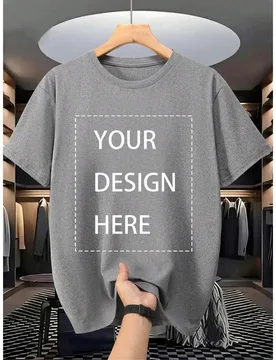 Camisetas personalizadas unisex DIY, ligeras, suaves, de poliéster, que requieren fotos de alta resolución de tu pareja/amigo/familia/mascota/logo d - Shein - FashionsVida