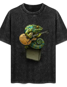 Chameleon Plays the Blues... plus a few other colors T-Shirt Moisture Wicking Athletic T-Shirt - Aliexpress - FashionsVida