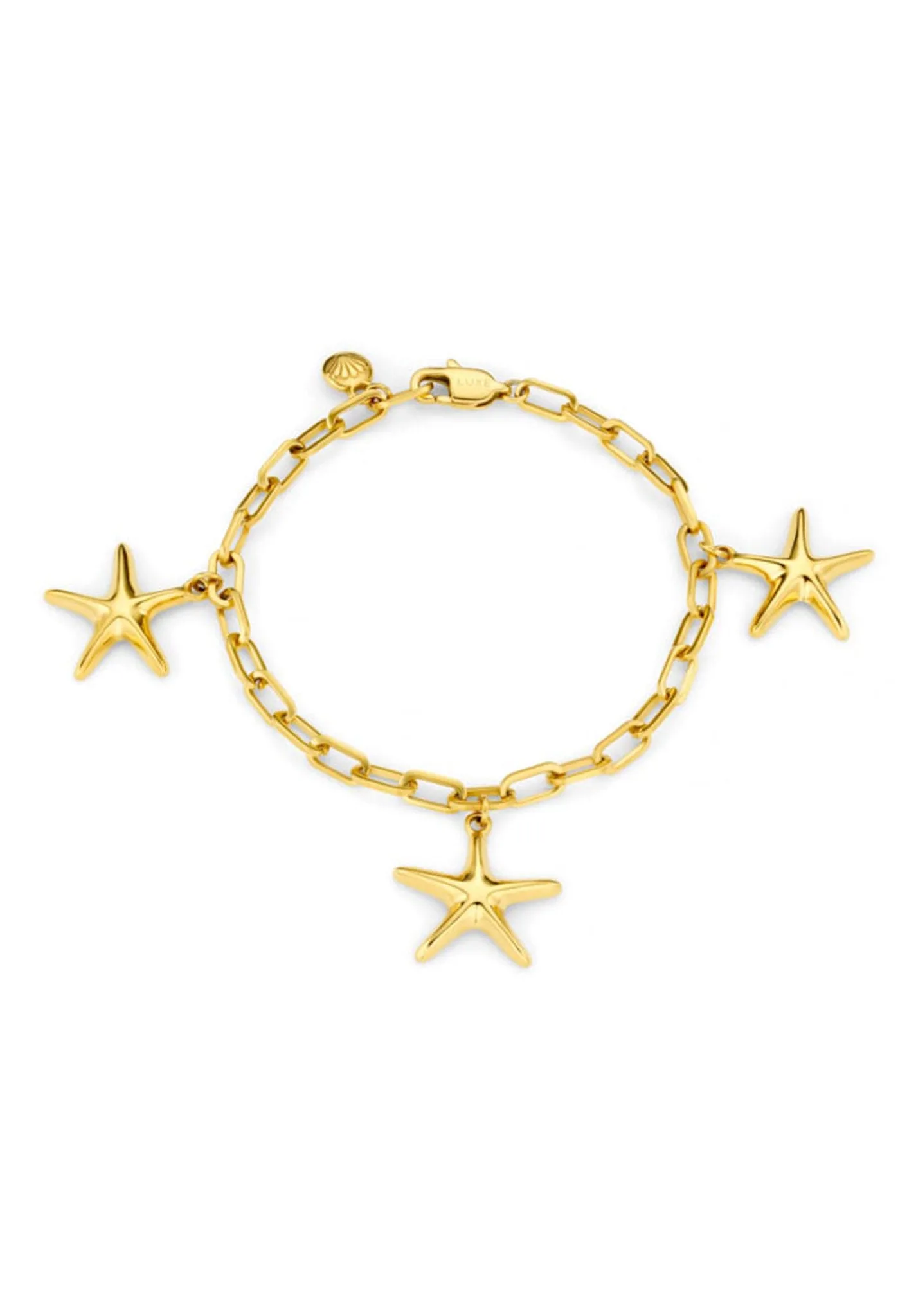LUXE Starfish Charm Bracelet - Orelia London - FashionsVida