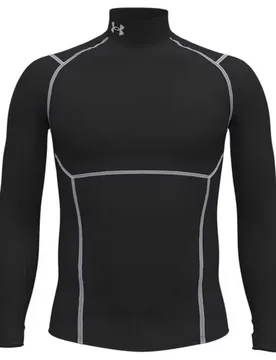 T-shirt à Manches Longues Heatgear Elite Compression Mock Black L - Under armour - FashionsVida