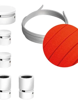 Cables Kit D´éclairage Wiggle Filé System Cf15 5 M 5 Unités White / Neon Orange One Size - Creative - FashionsVida