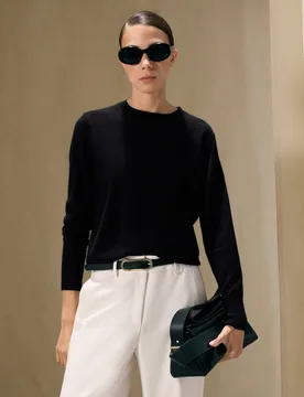 Jersey liso de mujer con manga francesa - Woman El Corte Inglés - FashionsVida