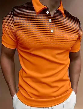 Simple Fashion Dots Graphic Polo Shirts For Men Summer Casual Short Sleeve 3D Printed Golf Shirt Loose Breathable Street Tees - Aliexpress - FashionsVida