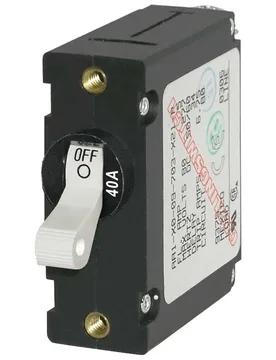 Ac/dc Single Pole Magnetic World Circuit Breaker Switch 40a White One Size unisex - Blue Sea Systems - FashionsVida