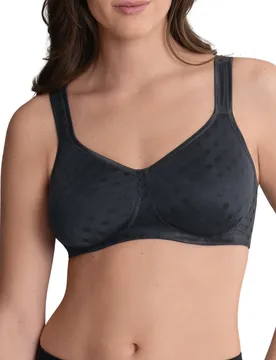 Womens Airita Moulded Comfort Bra - Black Polyamide - Size 38f - Anita - FashionsVida