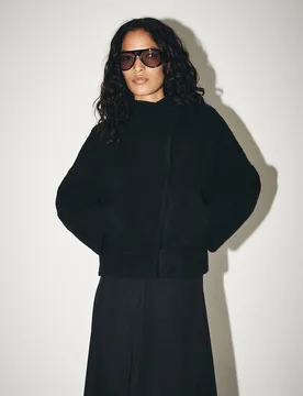 Sfera - Cazadora cruzada rizo - Sfera - FashionsVida