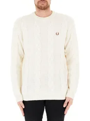 Maglione trecce girocollo BURRO L