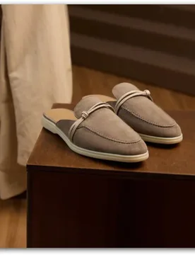 Suede Leather Women's Loafers 2025 Summer New Designer Luxury Casual Slippers Comfortable Moccasins Fashionable Mules Footwear - Aliexpress - FashionsVida