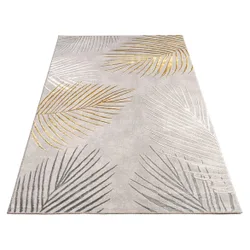 Kurzflor Teppich Tuana 218 Gold