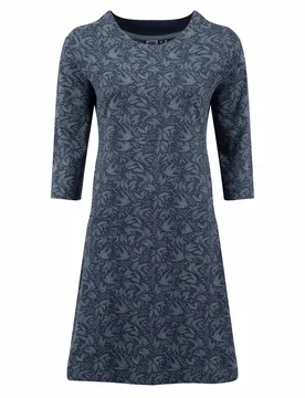 Weird Fish Starshine Printed Jersey Dress Size 14 - new-arrivals all new-arrivals womens offers all-offers offers womens-offers women women all-womens - Rich Navy - FashionsVida