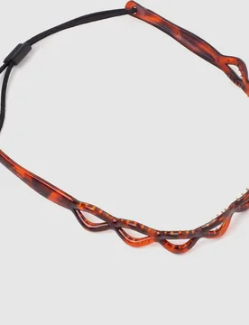 Diadema en tono havana con elástico - Araban - FashionsVida