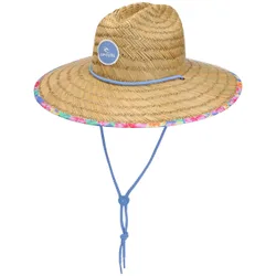 Coloured Edge Lifeguard Straw Hat by - blue - Damen - Size: M (56-57 cm)