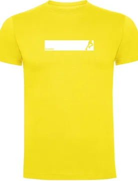 Maglietta A Maniche Corte Run Frame Yellow M - Kruskis - FashionsVida